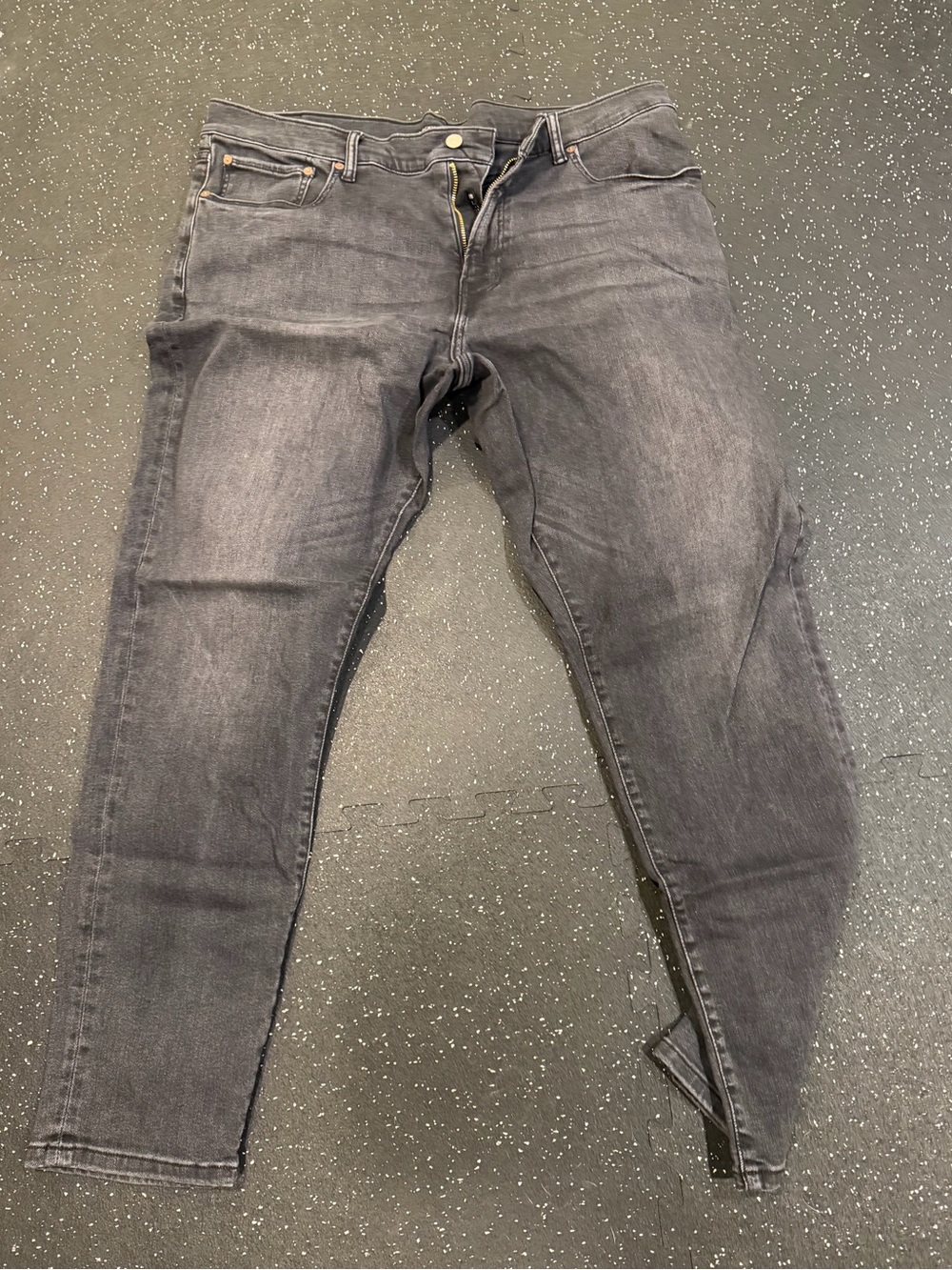 Lucky Mens 412 Athletic Slim Fit Black Jeans 38x32